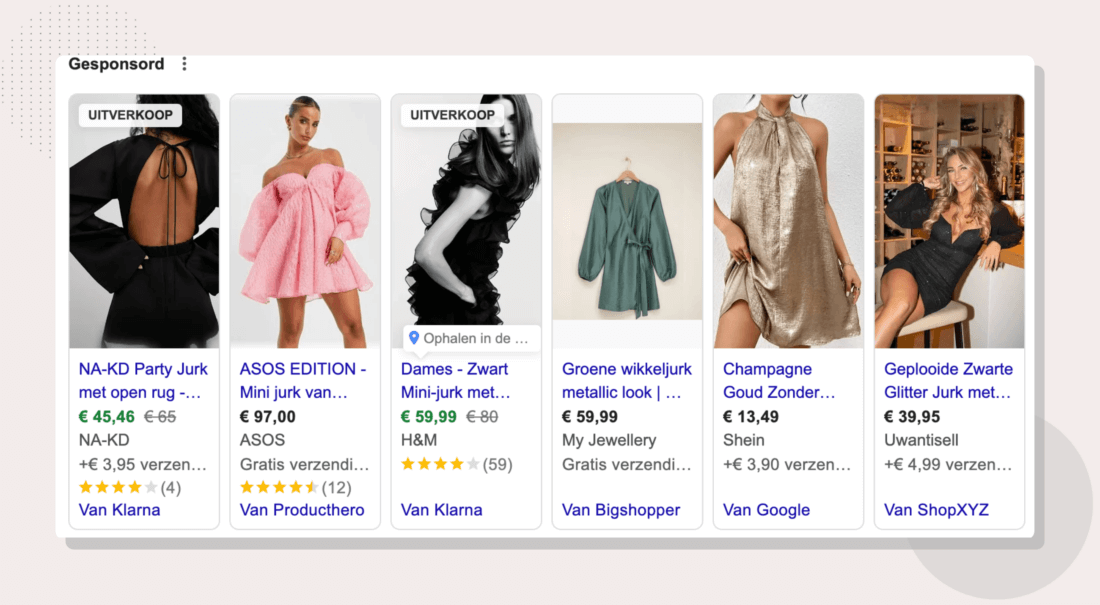 Google Shopping CSS Partner voorbeelden